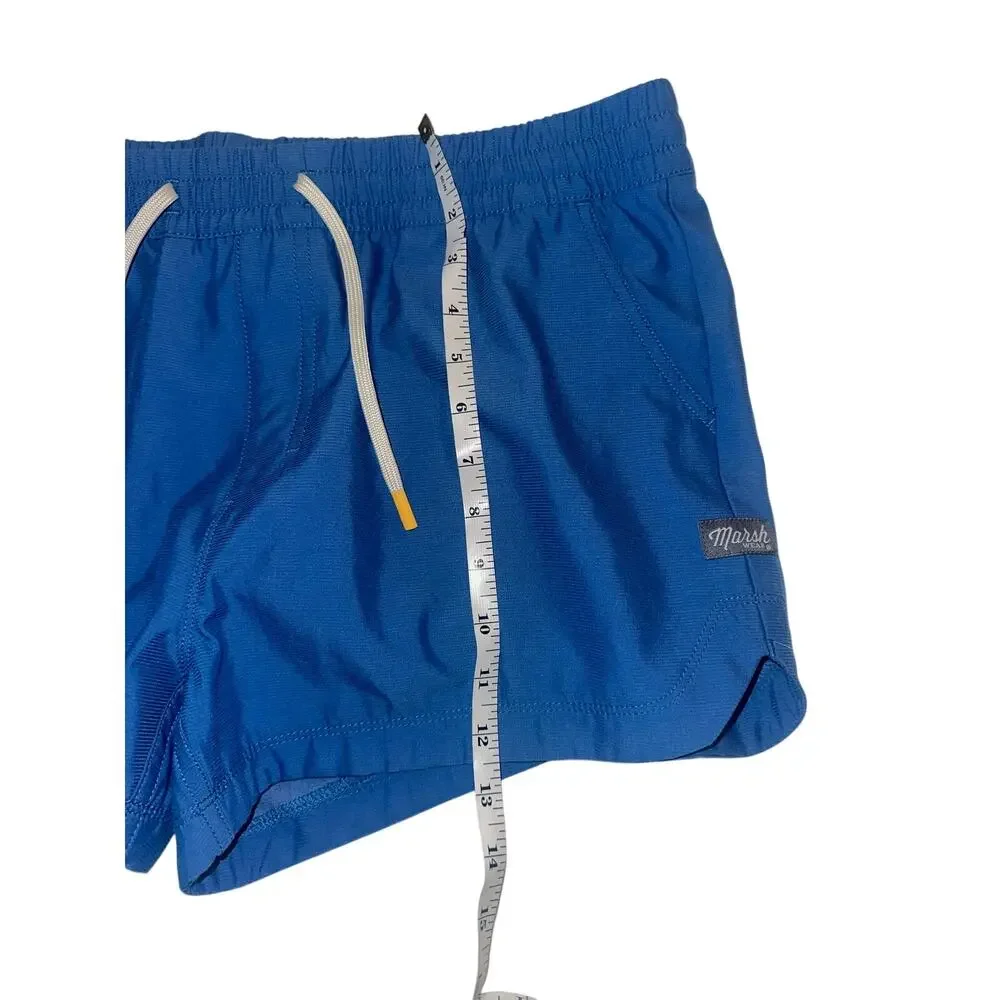 Marsh Wear Women’s Large Blue Athletic Performance Shorts Drawstring